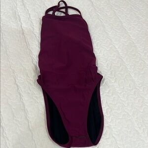 Jolyn Burgundy Swimsuit- Size 26